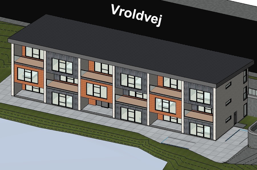 Nyt boligprojekt med 8 lejligheder på Vroldvej 90, 8660 Skanderborg